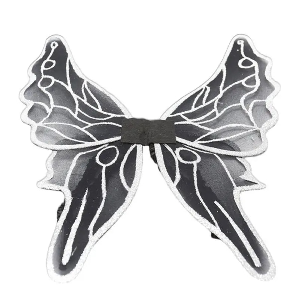 Butterfly Fairy Wings Dark Fairy Wings för barn Black Angel Halloween kostymer för flickor Barn Halloween kostym änglavingar