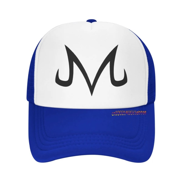 Högkvalitativt märke Majin Buu Snapback cap Bomullstvättad cap för män blue-03