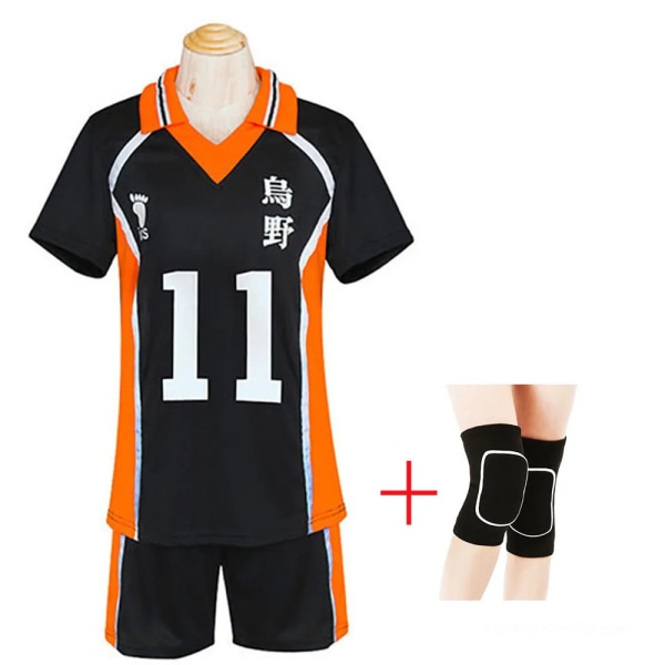 Anime Haikyuu Cosplay Costume Karasuno High School Volleyball Club Hinata Shyouyou Kageyama Tobio Sportswear Tröjor Uniform Y78-Y80 L