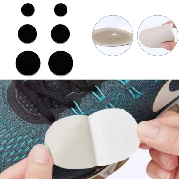 Shoe Patch Vamp Repair Sticker Subvention Sticky Shoes Insoles Hälskydd hälhål reparation Fodrad anti-slitage hälfotvårdsverktyg black c