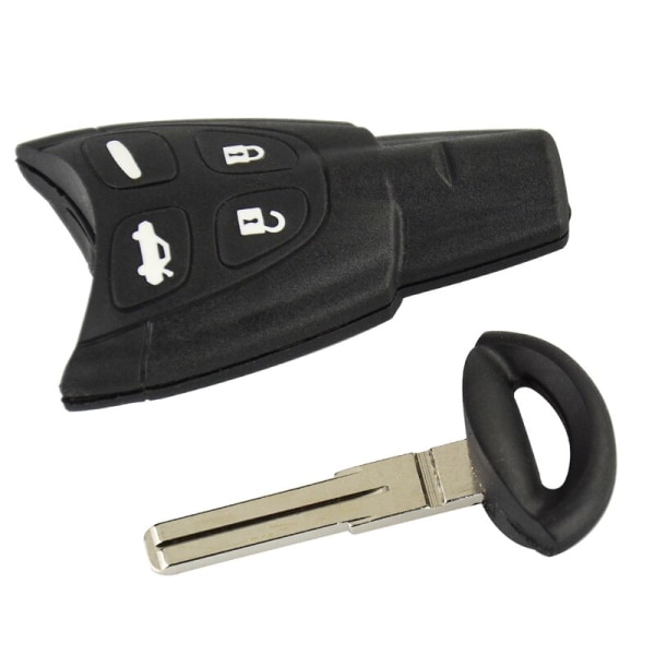 MODULE OF CAR ROOT CHEM fjärrkontroll för SAAB 9-3 93, 2003-2007, 4-knappars blad, smartkort, virgin utbyte, nyckelring lock utan nyckelring Small with 4Switch