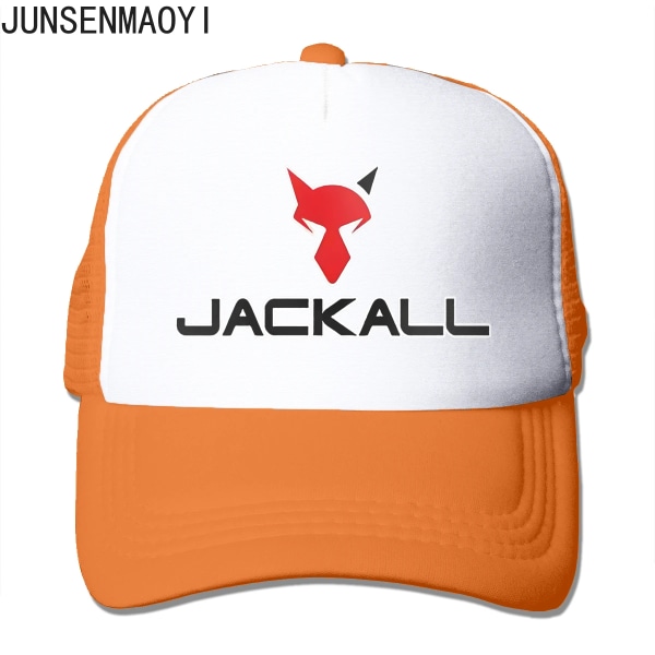 Jackall Lures Logotyp Fiskebeten Basebollkeps Truckerkeps Bob Golfkeps Orange