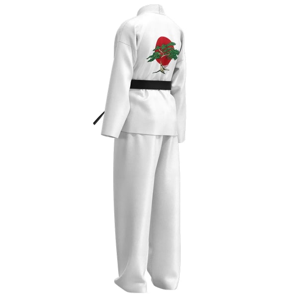 Spel Anime KOF Cosplay Dräkt Barn Man Vit Cobra Kai Val Armorr Karate Uniform Taekwondo Kläder Gladiator Rollspel Kostym Black Karate Uniform 150-160cm