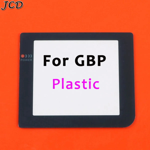 JCD plastglaslins för GB/GBA/GBC/GBP/GBA SP/GBL skärmglaslins för Gameboy färglinsskydd med klisterdelar For GBP Plastic