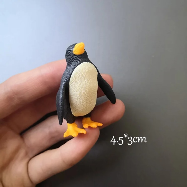 BAIUFOR DIY Mini Penguin Iceberg Seal Model, Vinterfigur, Miniatyrfigur Leksak för barn Present Födelsedag Heminredning