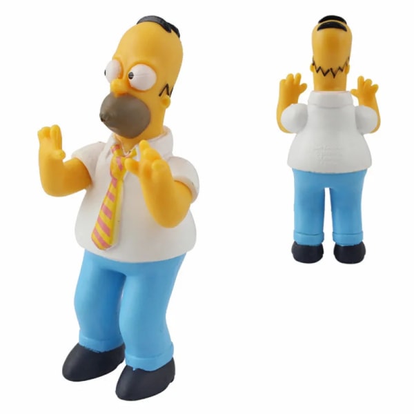 Disney Simpsons Tecknad Actionfigurer Leksaker Roliga Homer Marge Bart Minifigurer Pvc Docka Modell Barn Leksak Födelsedagspresent 6-12cm