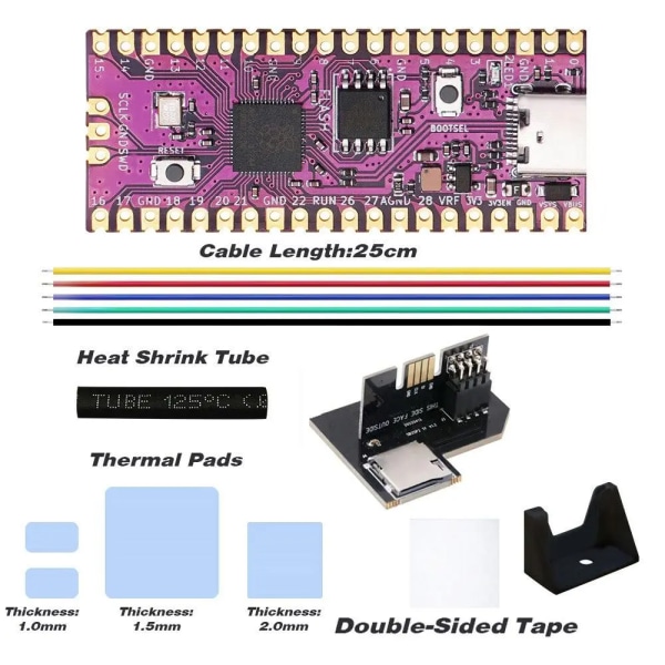 För Raspberry Pi Pico Board Picoboot IPL-ersättningsmodchip och SD2SP2-adapterkortläsare för Nintendo GameCube 9