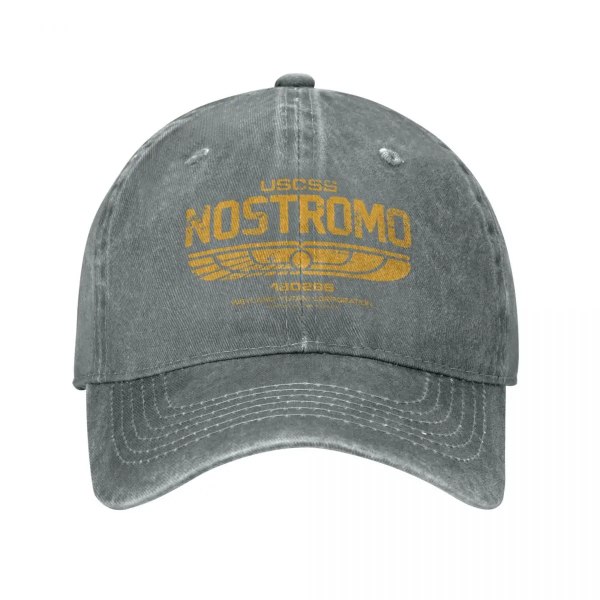 Hip Hop Basebollkeps Baseballhatt Alien Weyland Yutani CORP Nostromo Crew Gray