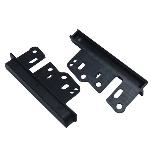 2 st universella bilradiofästen Dubbel Din Stereo Fascia DVD Dash Mount Trim Side Kit Spelare Distanser För Toyota Bilfäste Black