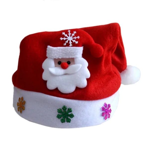 Festlig presentdekor Julmössa Barn Tomteluva Perfekt för juldekorationer Vibrerande röd färg children C