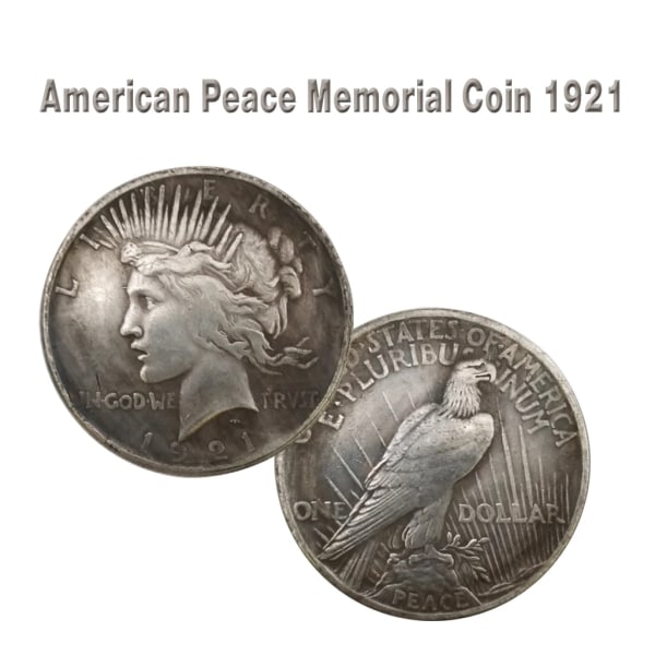 1921 / 1922 / 1927 Frihetsgudinnan och fredsgudinnan Mynt Silver Dollar Eagle Collection Mynt USA Queen Morgan $1 Antik samlarobjekt 1921