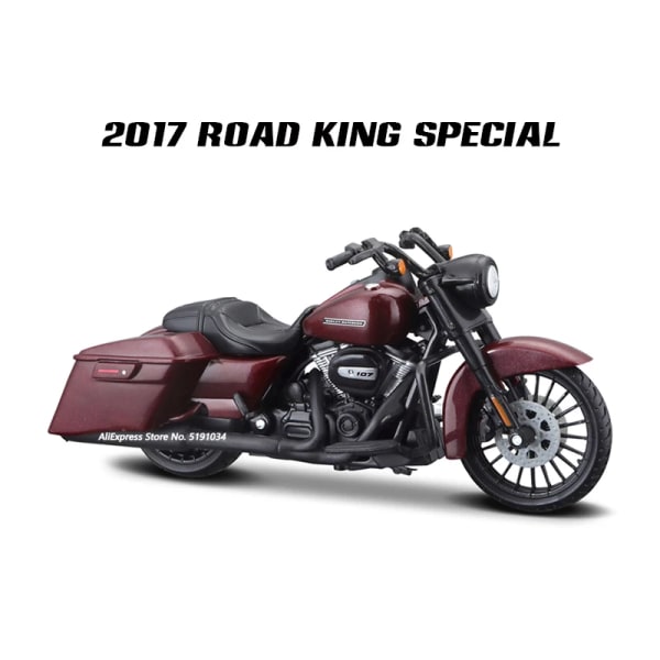 Motorcykelmodell i legering, samlingsleksak, Harley -Davidson, FXDFSE CVO Fat Bob, 2009, 1:18 - Leksaker för fordon 2017