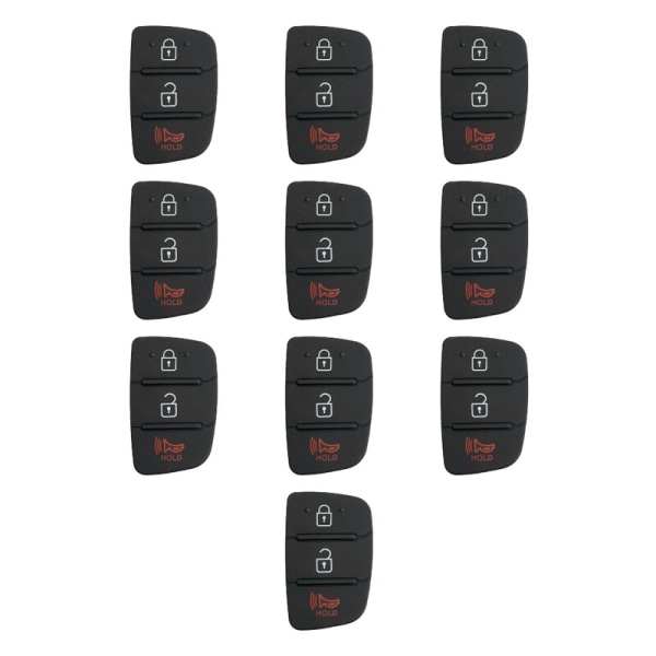 1/2/5/10/20 st 3 Boutons Key Key Remote för Hyundai i30 i35 IX20 Solaris Verna för Kia Rio K5 K5 Sportage Cover Cover Type2 10pcs