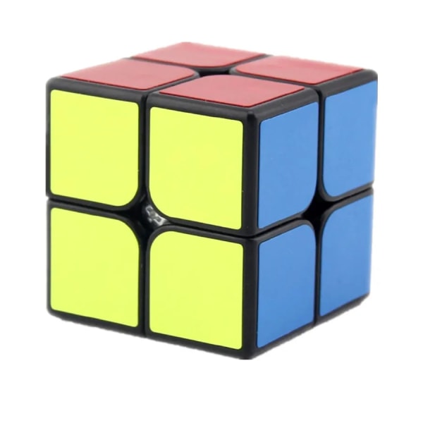 2x2 Mini Magic Cubes 50mmx50mm Speed ​​Puzzle Cubo Magico Pedagogiska leksaker Födelsedagsjulklappar till barn Black