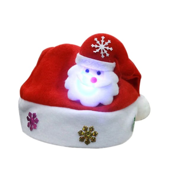 1st julhattar jultomten julhattar Cap Non-woven Tyg Nyår Navidad Cap Jul Nyår Festdekoration adult H