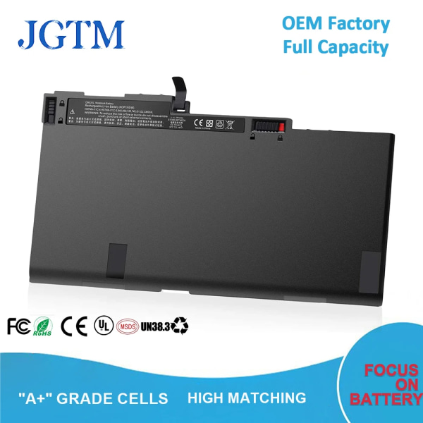 Laptopbatteri CM03XL 50Wh för HP EliteBook HSTNN-UB6Q 801554-001 11,4V 48Wh 3cell 11.4V 4500MAH