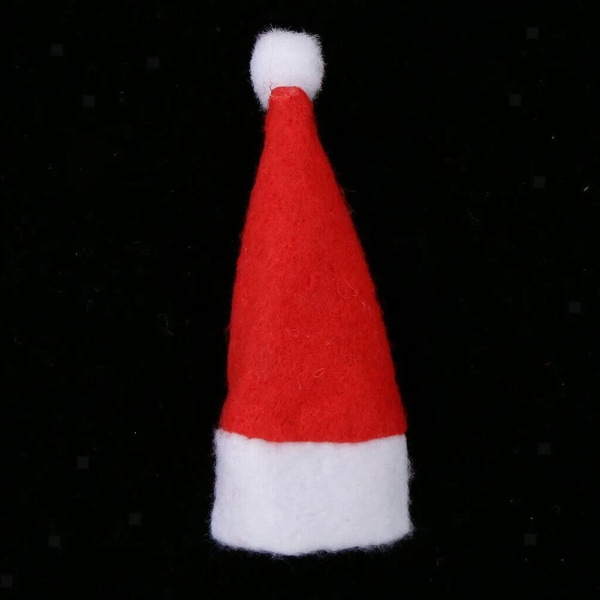 50/100Pack Julgodis Topping Hatt Med Lollipop Mini Julhatt För Hem Xmas Juldekorationer Nyårspresenter 2024 50pcs