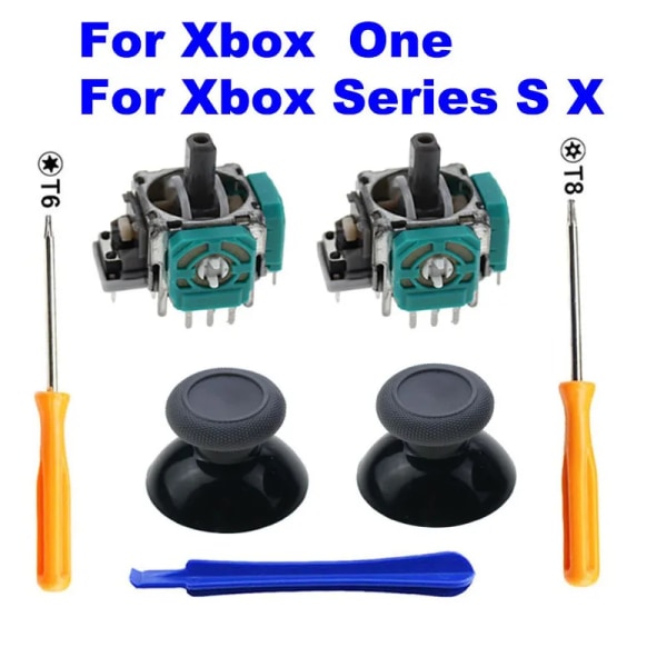 2 ST 3D Analog Joystick Sensor Modul Potentiometrar & Thumb Stick för Microsoft XBox One S X Series Controller J