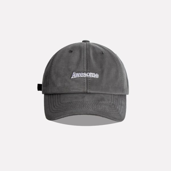 Justerbar Unisex Stjärna Baseballkepsar för Kvinnor - Allmatch Snapback Solid Broderi M098-grey