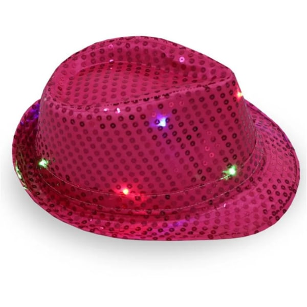 Fedora Blink Paljett Light Jazz Cap Hip Hop Hatt Glasögon Slips Glow Neon Party Bar-Typ 13 Type 13 one size for all