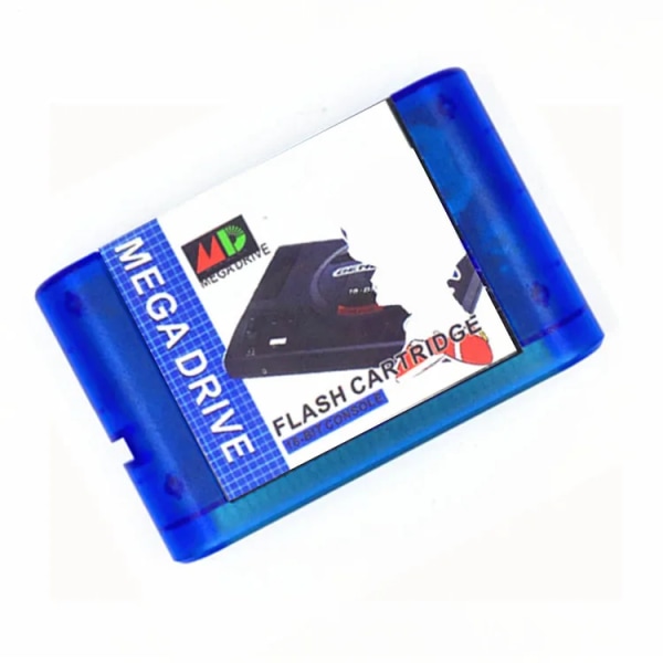 The Ultimate 1000 in 1 EDMD Remix MD Game Cartridge för USA/ Japanska/Europeiska SEGA GENESIS MegaDrive Console Blue