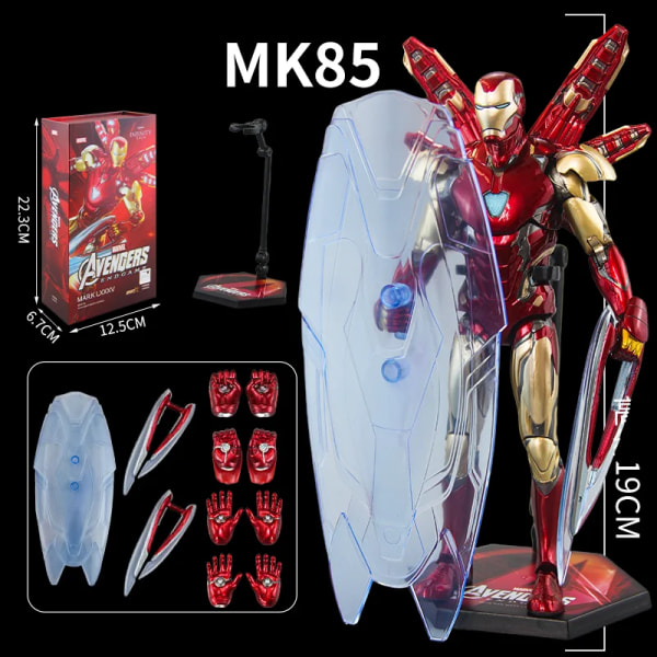 Nya Zd Toys 1:10 Mk39 Marvel Legends Figurine Avengers Tony Stark Iron Man Mk33 Mk17 Mk21 Actionfigur Legends Samla present