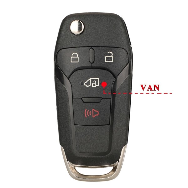 Coque för bilnyckel | 10 stycken/sats med 2/3/4 knappar, vikbara och hopfällbara, för Ford Fusion Edge Explorer 2013-2015 Hu101 blad 4BTN VAN