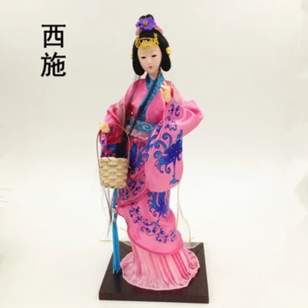 Japansk folklig stil orientalisk kimono Geisha Kabuki docka för husdekoration Utsmyckning Samlarföremål Hantverkspresent