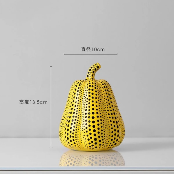 Yayoi Kusama Wave Point Pumpk Abstrakt Staty Ornament Rum Resin Figur Dekoration Hem Dekoration Modern Heminredning