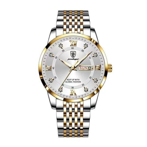 Mode Quartz Armbandsur Casual Business Ny Diamantklocka Watch Guld Lyx Automatiska Klockor Herr Reloj Hombre 836-2