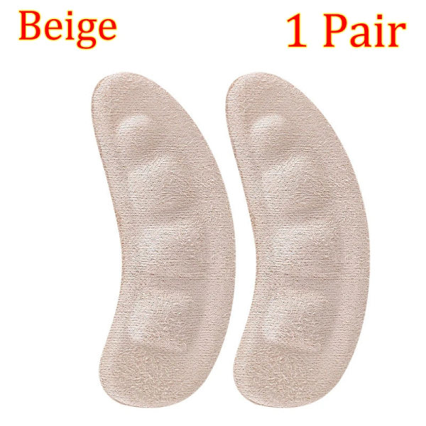 Silikon Anti-Slip Framfot Kvinnor Högklackade Kuddar Smärtstillande Innersulor Självhäftande Gel Insatser Sandaler Tofflor Skor Fotskydd Beige-1 pair