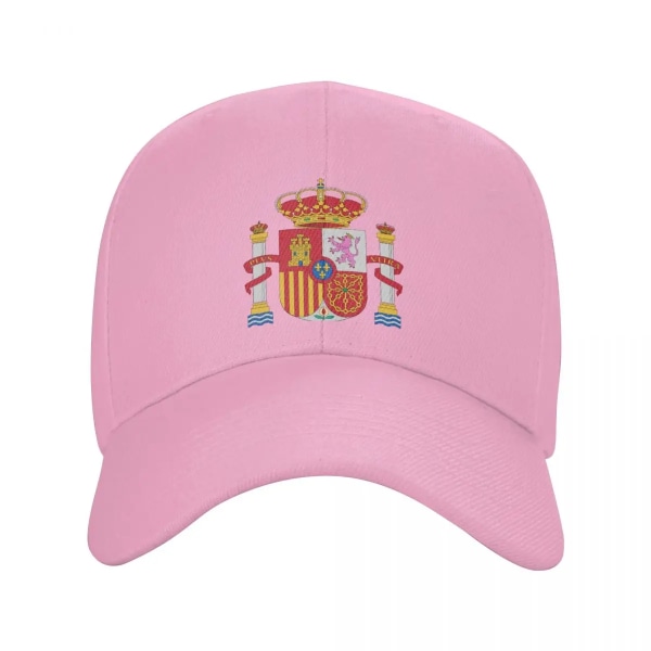 Classic Coat Of Arms Of Spain cap för kvinnor män Andas spanska Pink