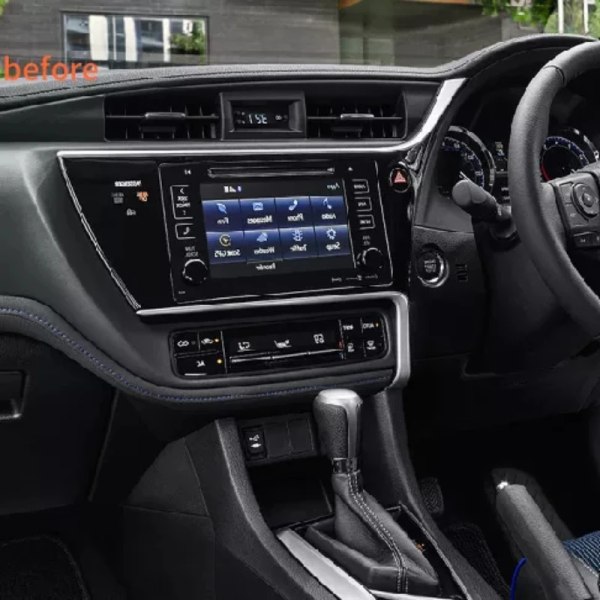 10,1 tums bilradio fascia ram 2DIN installationsram instrumentpanel för Toyota Corolla 2017 Left
