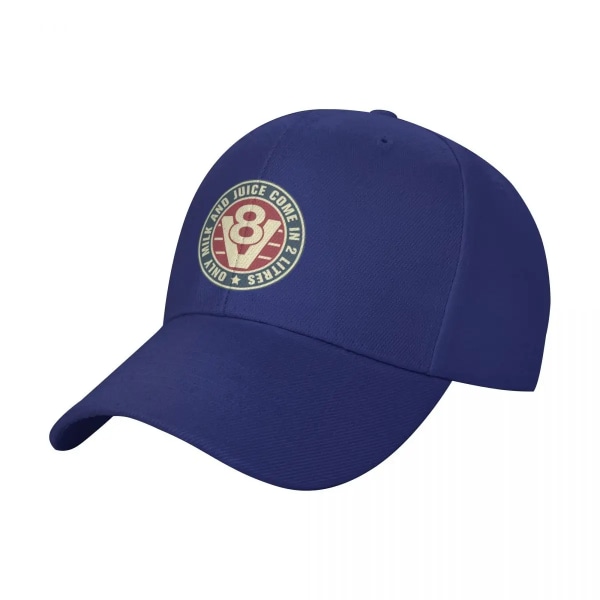 V8 Retro Badge Cap Baseball Cap Baseball Cap Kepsar för män Blue