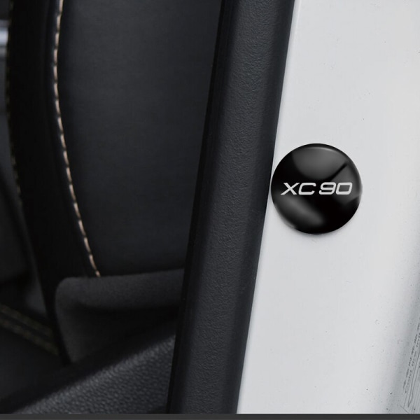 Bildörrsdekal för Volvo XC90, ljudisolerande ljudisolerande kudde, dekorationsdekaler i silikon, 2010-2021 4pcs