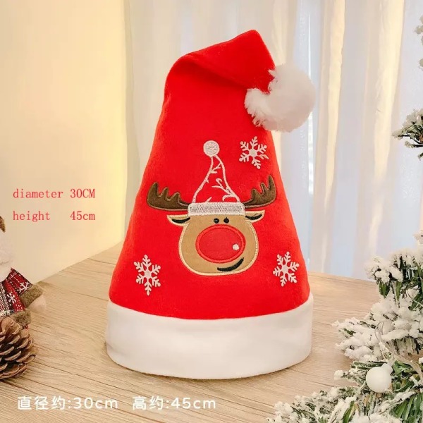 Jul hattar nyår tomte hatt jultomten juldekoration för jul nyår festliga semester festtillbehör D