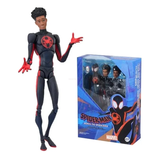 Shf Anime Spider-man Figuarts Miles Morales Gwen Actionfigurer Spider Man-figur Spiderman-figur Pvc-modell Docka Leksaker Presenter With Box