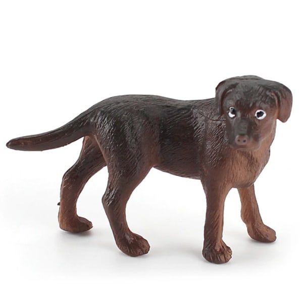 Mops Hund Simulering Hund Miniatyr Heminredning Valp Figurer Mikro Landskap Hundfigur Djurmodell Barn Pedagogiska leksaker