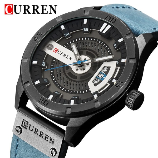 Relogio Masculino Watch Herr Vattentät Kalender Sport Militär Man Klocka Topp Märke Lyx 3D Urtavla Man Armbandsur 8301 CU830101 without box