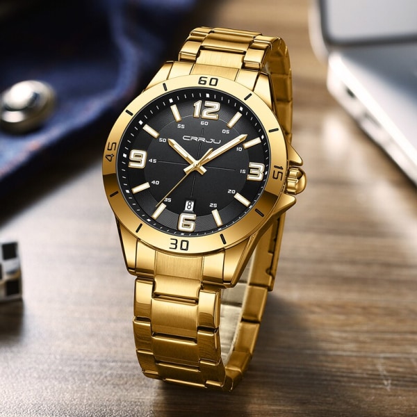 Mode Ny herrklocka Watch rostfritt stål Lyxigt armbandsur med datum Business Casual Watch relogio masculino SBE-BOX