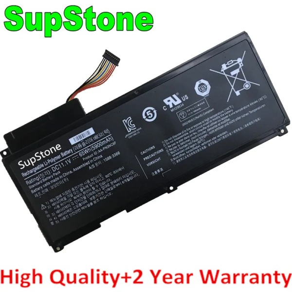 Laptopbatteri SupStone Nytt AA-PN3NC6F AA-PN3VC6B för Samsung QX410 QX411 QX412 QX510 NP-SF310 NP-SF410 NP-SF510 SF511 QX310 65Wh