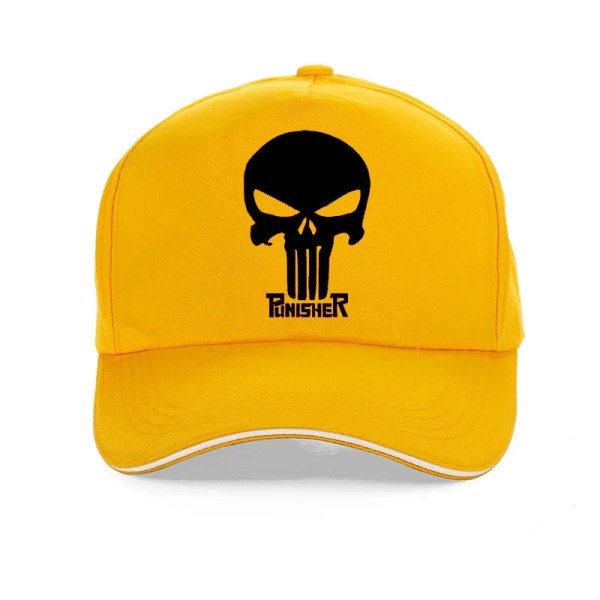 Basebollkeps för män och kvinnor Punisher SEAL Team Cap Justerbar Snapback Basebollkeps Yellow