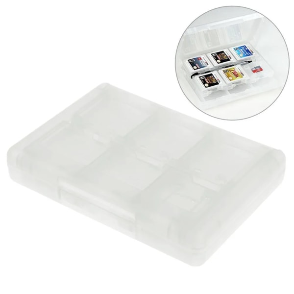 28-i-1 Game Card- case kompatibel Nintendo NYA 3DS / 3DS / DSi / DSi XL / DSi LL / DS / DS Lite förvaringsboxhållare för kassetter White