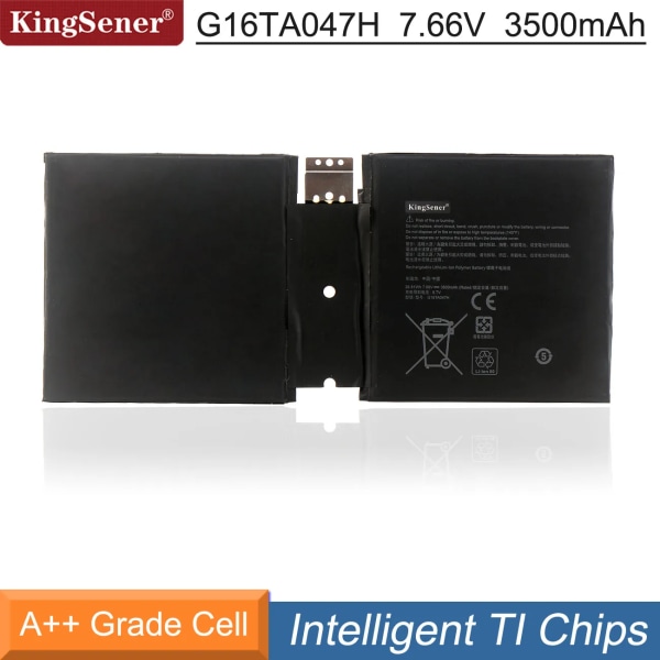 Laptopbatteri KingSener G16TA047H DYNU01 för Microsoft Surface go 2 1901 1926-serien G16TA047H 7,66V 3500mAh