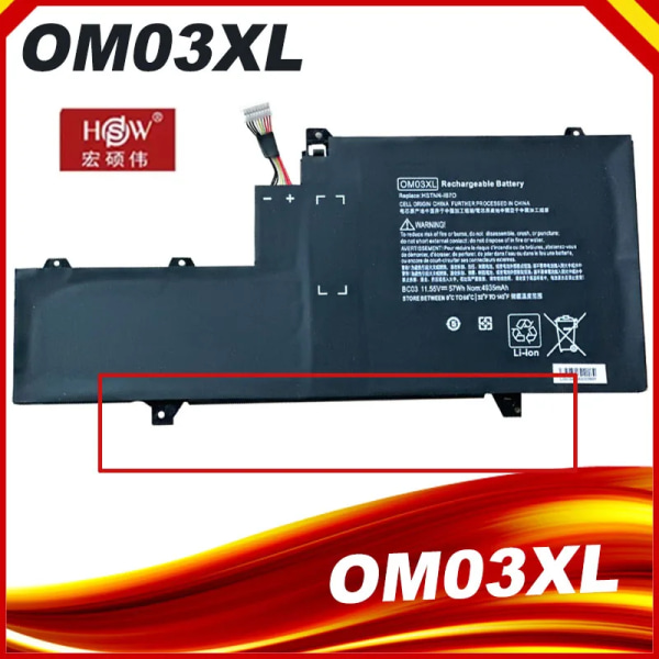 Laptopbatteri OM03XL för HP Elitebook x360 1030 G2-serien HSTNN-IB7O IB70 HSN-I04C 863167-171 863167-1B1 Type-B