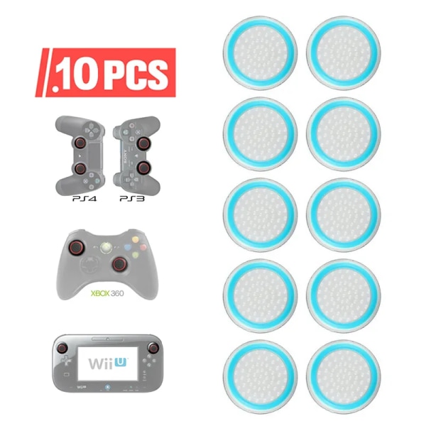 4/10PCS Controller Thumb Silikon Stick Grip Cap Cover för PS3 PS4 XBOX one/360/series x Switch Pro Controllers Speltillbehör 04 10pcs