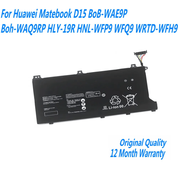 Laptopbatteri Nytt 11,46V 42Wh HB4692J5ECW-31 För Huawei Matebook D15 BoB-WAE9P Boh-WAQ9RP HLY-19R HNL-WFP9 WFQ9 WRTD-WFH9