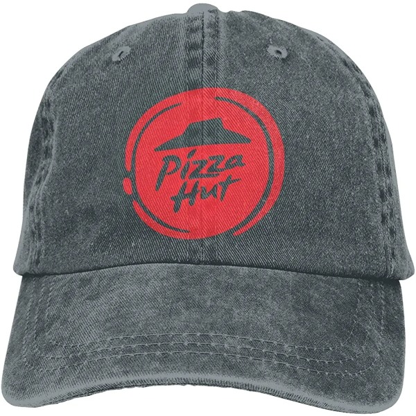 print Pizza Hut Retro Justerbar Cowboy Jeansmössa Unisex Deep Heather-1