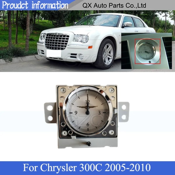 CAPQX Original Dashboard Elektronisk Klocka Assy För Chrysler 300C 2005-2010 Dashboard Klocka Luftutlopp dekorationsring