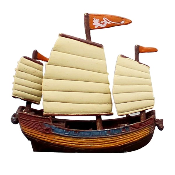 Miniatyrmodell Mini Piratskepp Hav Yacht Hav Nöjesbåt Dekor Liten Retro Triangulär Segelbåt Action Figur Leksaker